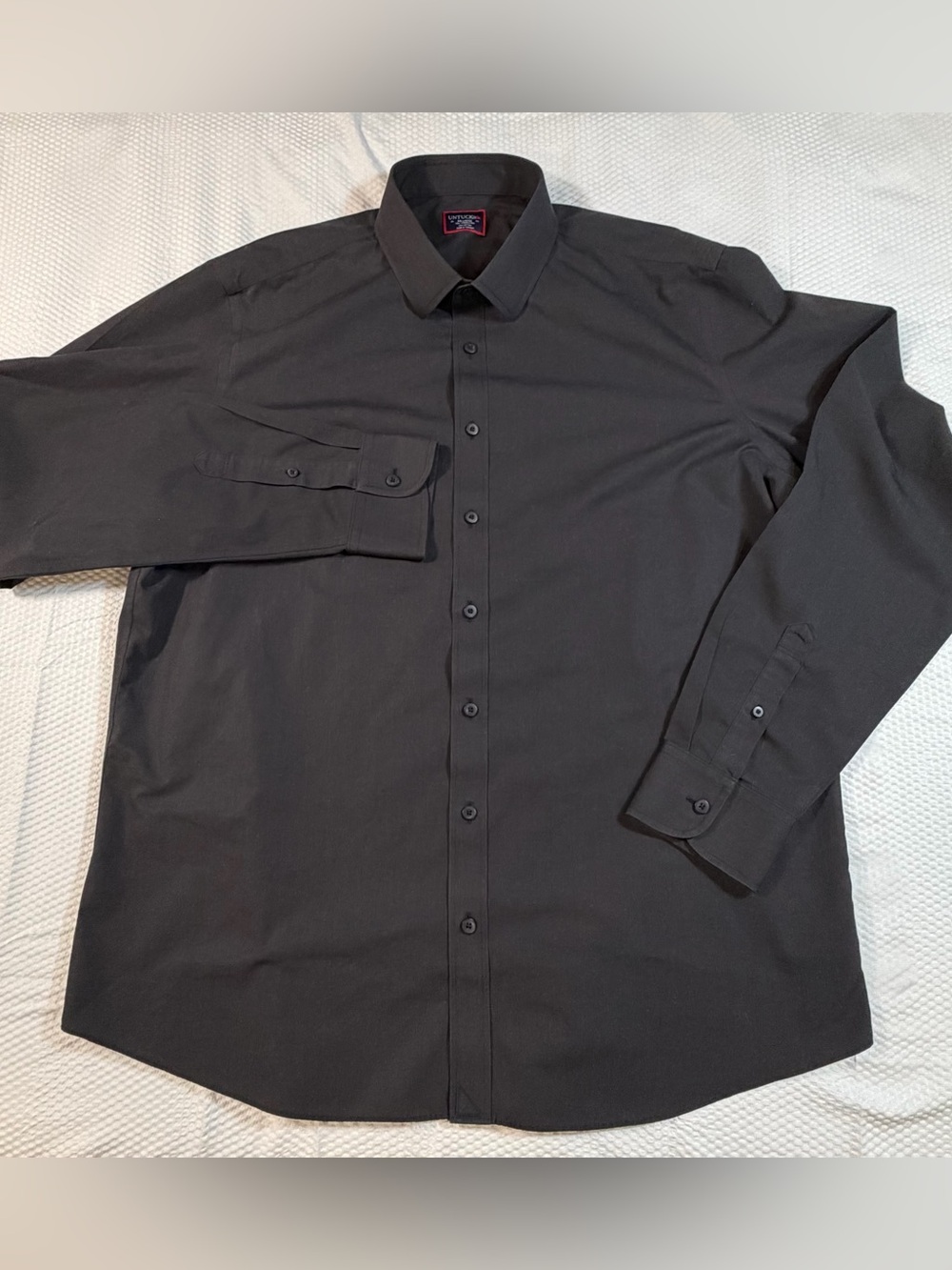 UNTUCKit Black Stone WF Men’s XXL 2XL Long-Sleeve Button Down Shirt Cotton